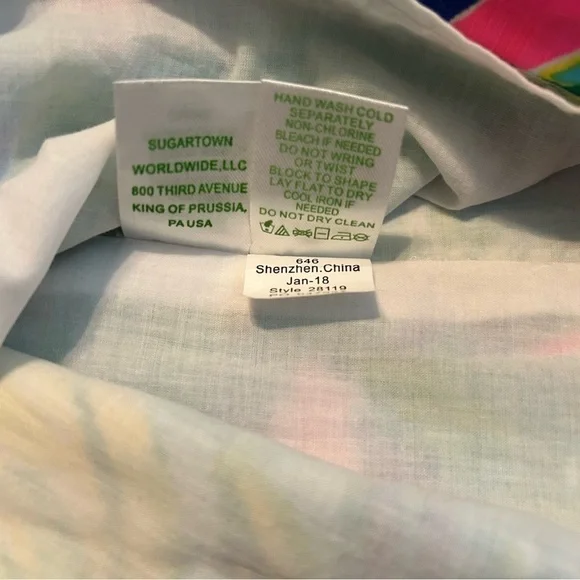 Lily Pulitzer Brynn Pink Sunset Strapless Dress Sz. 0 - Picture 15 of 15